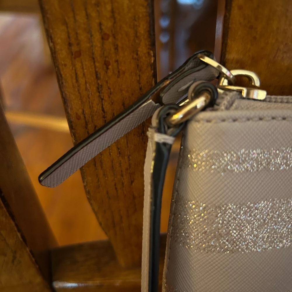 Kate Spade Haven Lane Ramey Crossbody Bag Purple Glitter Stripes - Picture 5 of 14